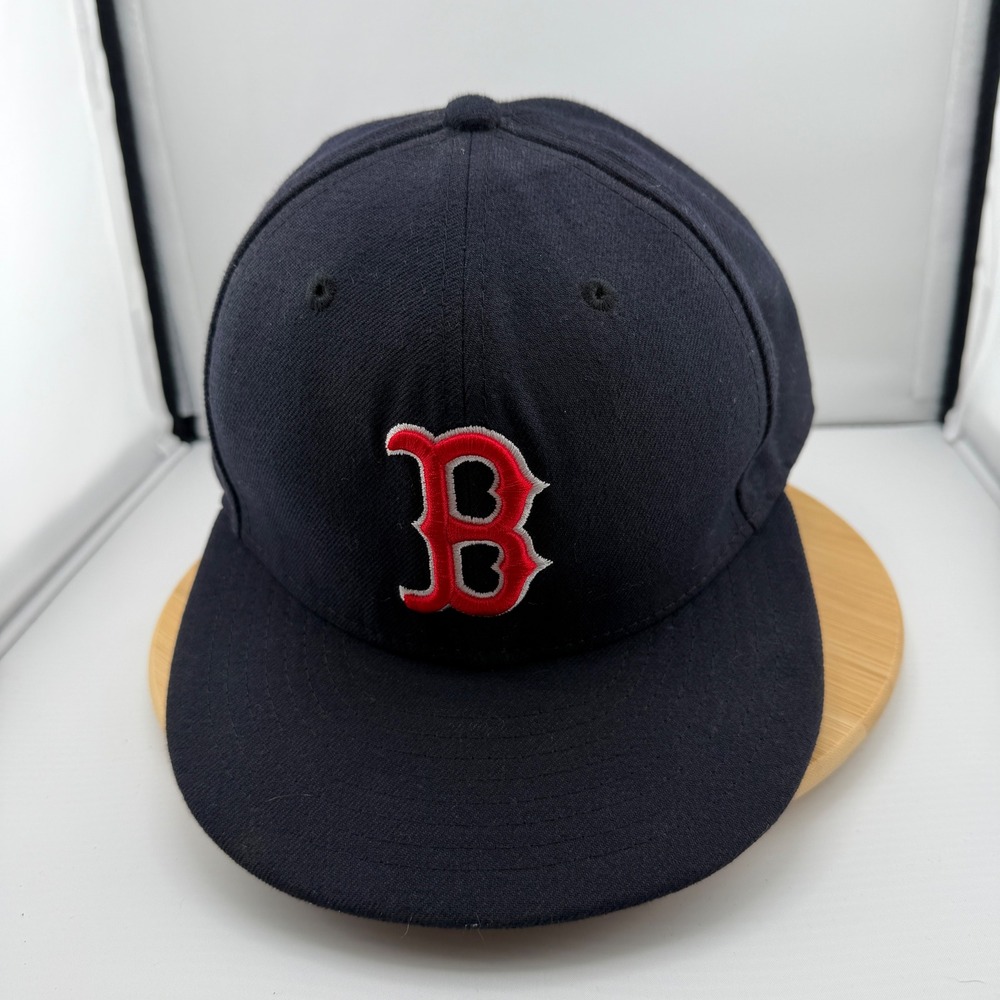 New Era 59FIFTY Boston Red Sox Authentic Collection Hat Navy Blue Size 7 1/4